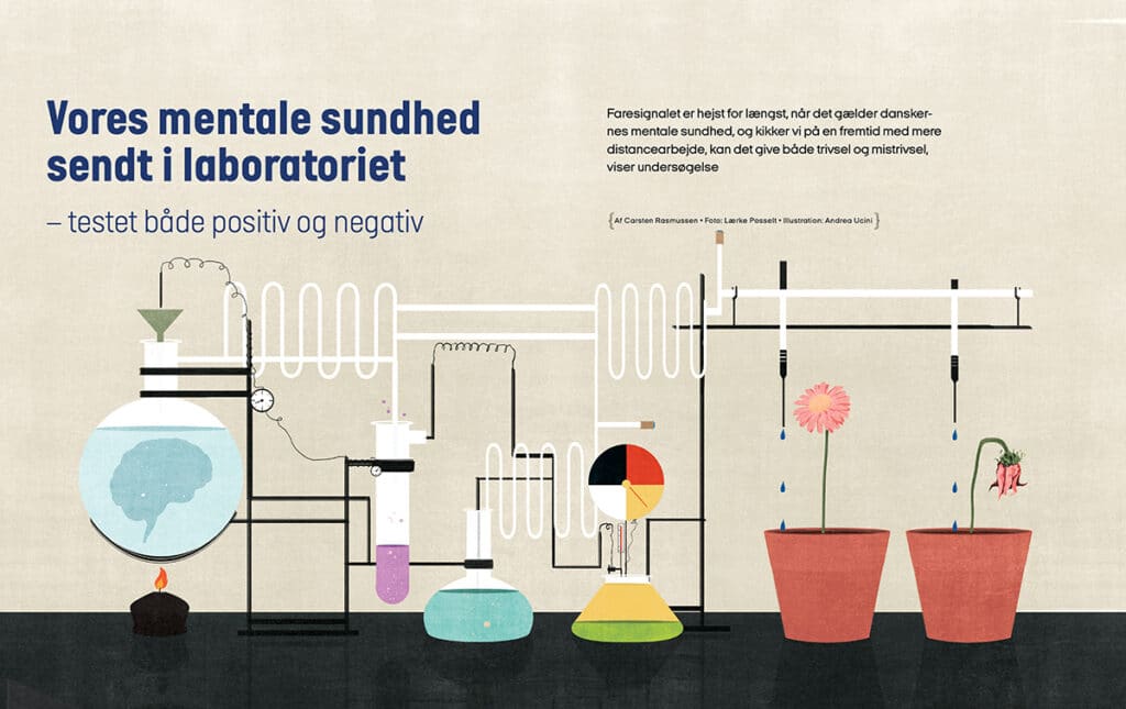 Workplace and mental health (Finans Magazine) - Andrea Ucini - Anna Goodson Illustration Agency