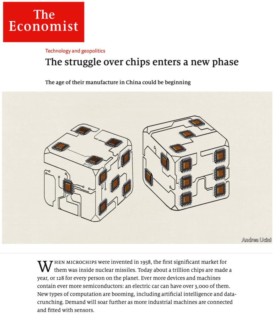 Technology and geopolitics (The Economist) - Andrea Ucini - Anna Goodson Illustration Agency