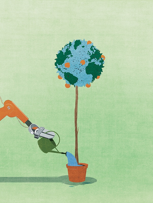 Future of Agriculture / Zetland - Andrea Ucini - Anna Goodson Illustration Agency