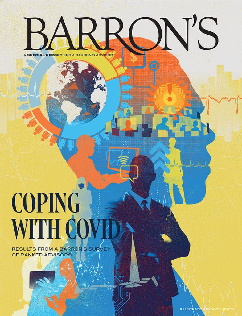 Barron’s Covid illustrations - Andy Potts - Anna Goodson Illustration Agency