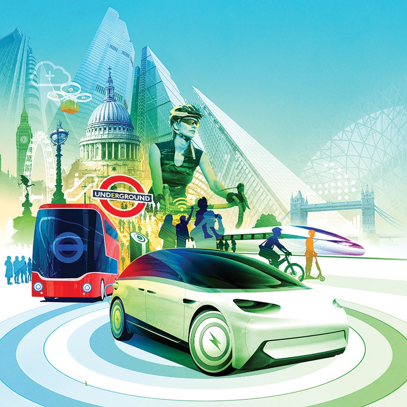 Future London/The Evening Standard - Andy Potts - Anna Goodson Illustration Agency