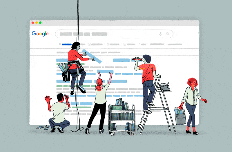 Google Algorithms for The Wall Street Journal - Martin Tognola - Anna Goodson Illustration Agency