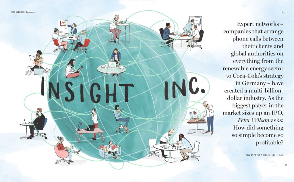 Spears Magazine - Clare Mallison - Anna Goodson Illustration Agency