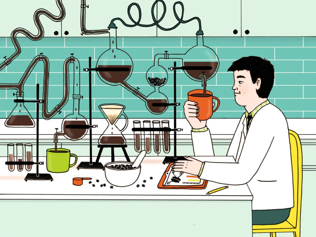 The Coffee Chemist/Avenue Magazine - Mai Ly Degnan - Anna Goodson Illustration Agency