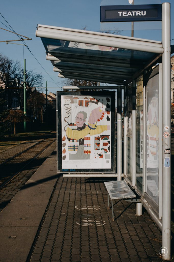 Illustration for city of Arad, Romania transit stations - Alex Antonescu - Anna Goodson Illustration Agency