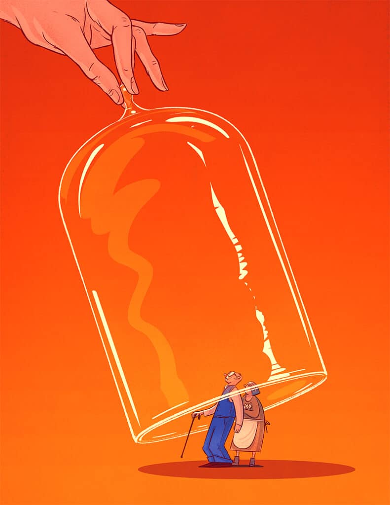 Parenting Own Parents / Editorial - Kotynski - Anna Goodson Illustration Agency