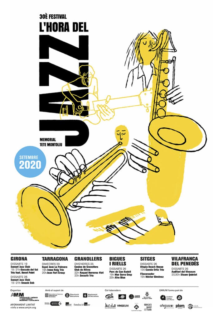 Jazz Hour – Poster - Martin Tognola - Anna Goodson Illustration Agency