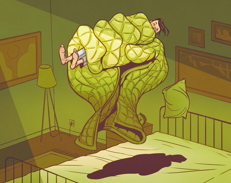 Hey, Sleep Demon / Men’s Health Magazine - Kotynski - Anna Goodson Illustration Agency