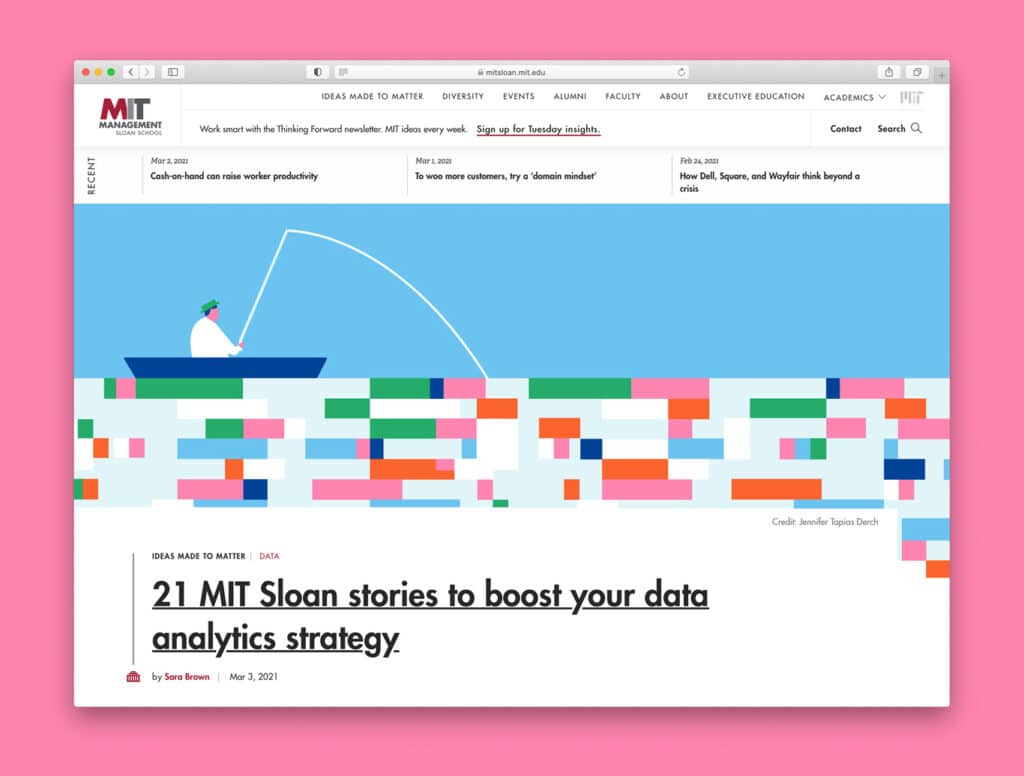 Data Analytics series/ MIT - Jennifer Tapias Derch - Anna Goodson Illustration Agency