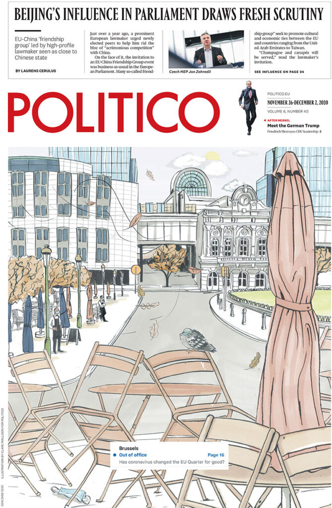 Politico EU - Clare Mallison - Anna Goodson Illustration Agency