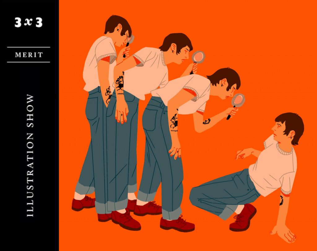 Marella Albanese / Chosen Merit Illustration Winner for 3×3 NO. 18 - Marella Moon Albanese - Anna Goodson Illustration Agency