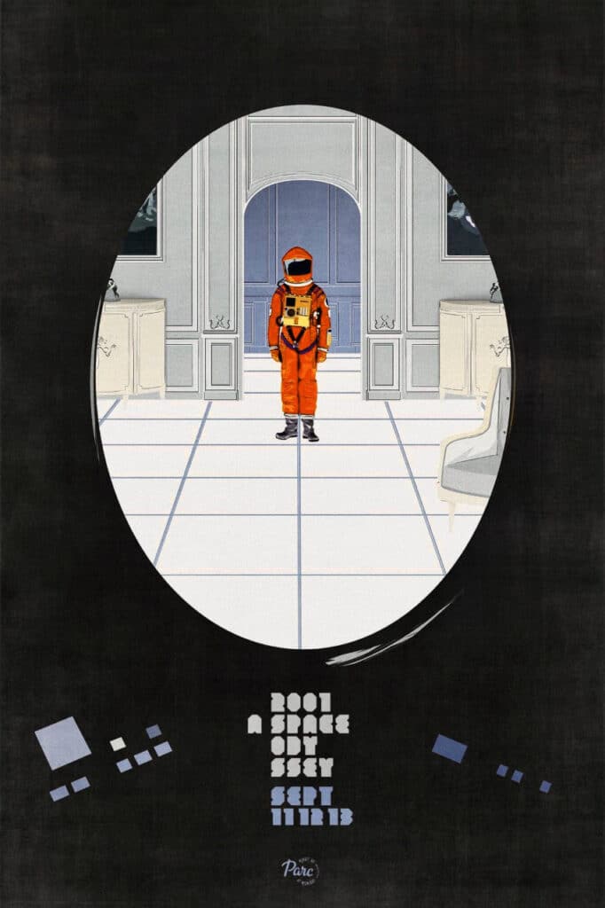 2001 Space Odyssey Poster (Les Evades) - Andrea Ucini - Anna Goodson Illustration Agency
