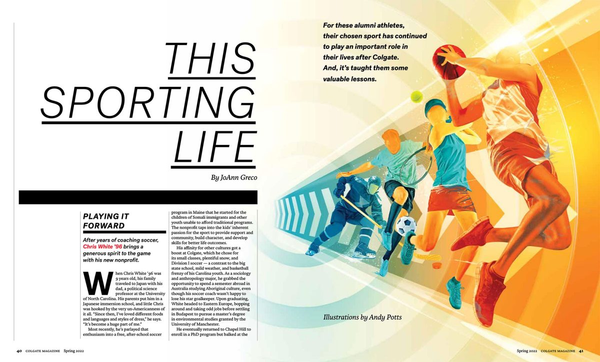 Colgate University Magazine - Andy Potts - Anna Goodson Illustration Agency