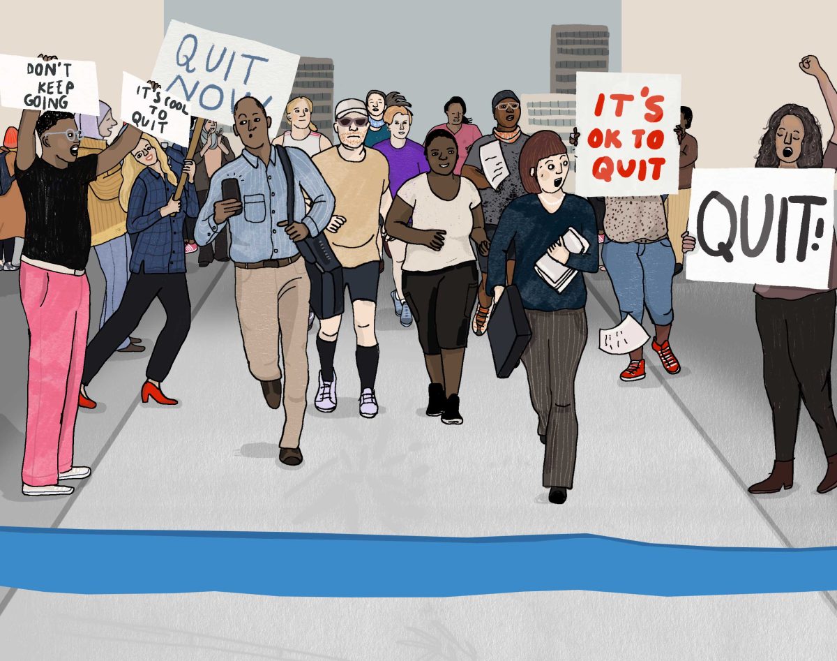 The unexpected benefits and misunderstood value of quitting /The Wall Street Journal - Hanna Melin - Anna Goodson Illustration Agency