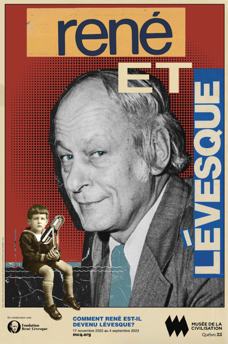 illustrate the visuals for the new exhibit “René and Levesque” Musée de la Civilisation de Québec - Katy Lemay - Anna Goodson Illustration Agency