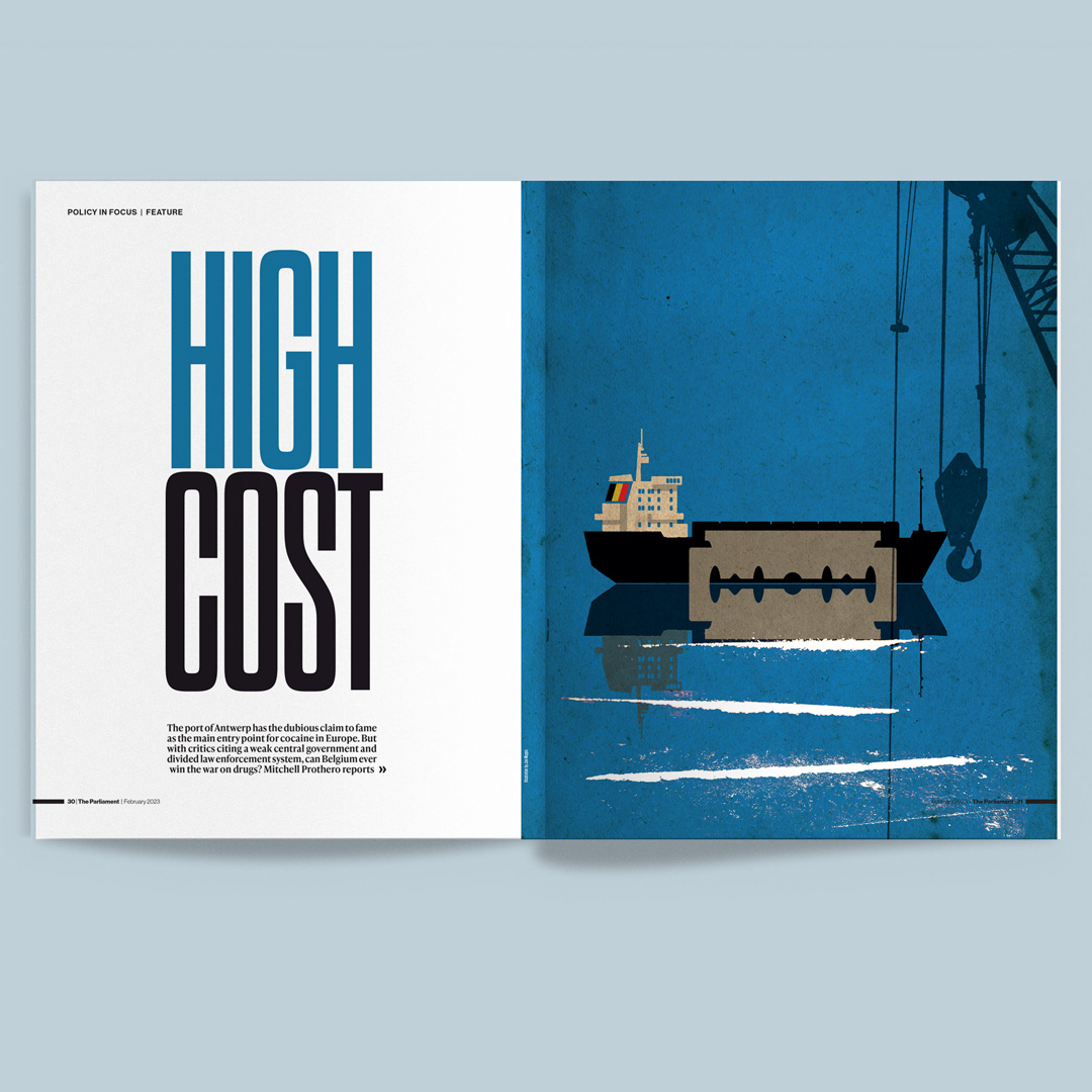 Feature illustration / The Parliament Magazine - Joe Magee - Anna Goodson Illustration Agency