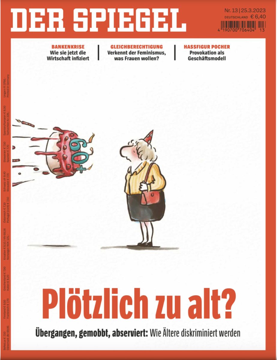 SPIEGEL Magazine / Age Discrimination - Maren Amini - Anna Goodson Illustration Agency