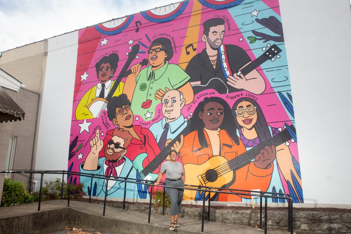Spotify Launches Its Pride Campaign and Featuring Mural Art by Artist - Mia Saine - Anna Goodson Illustration Agency