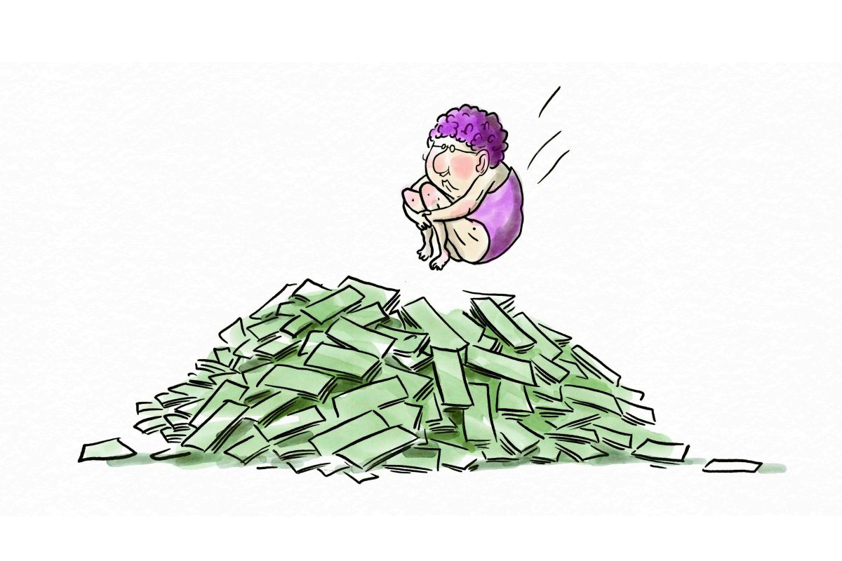 ZEIT Business section / Pension insurance - Maren Amini - Anna Goodson Illustration Agency
