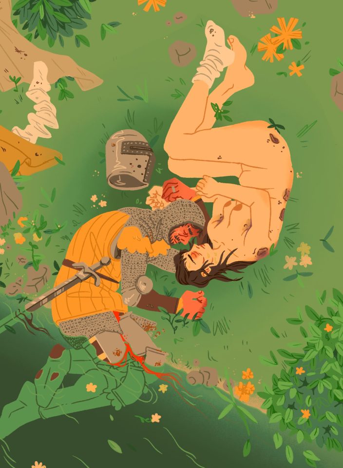 between two fires
