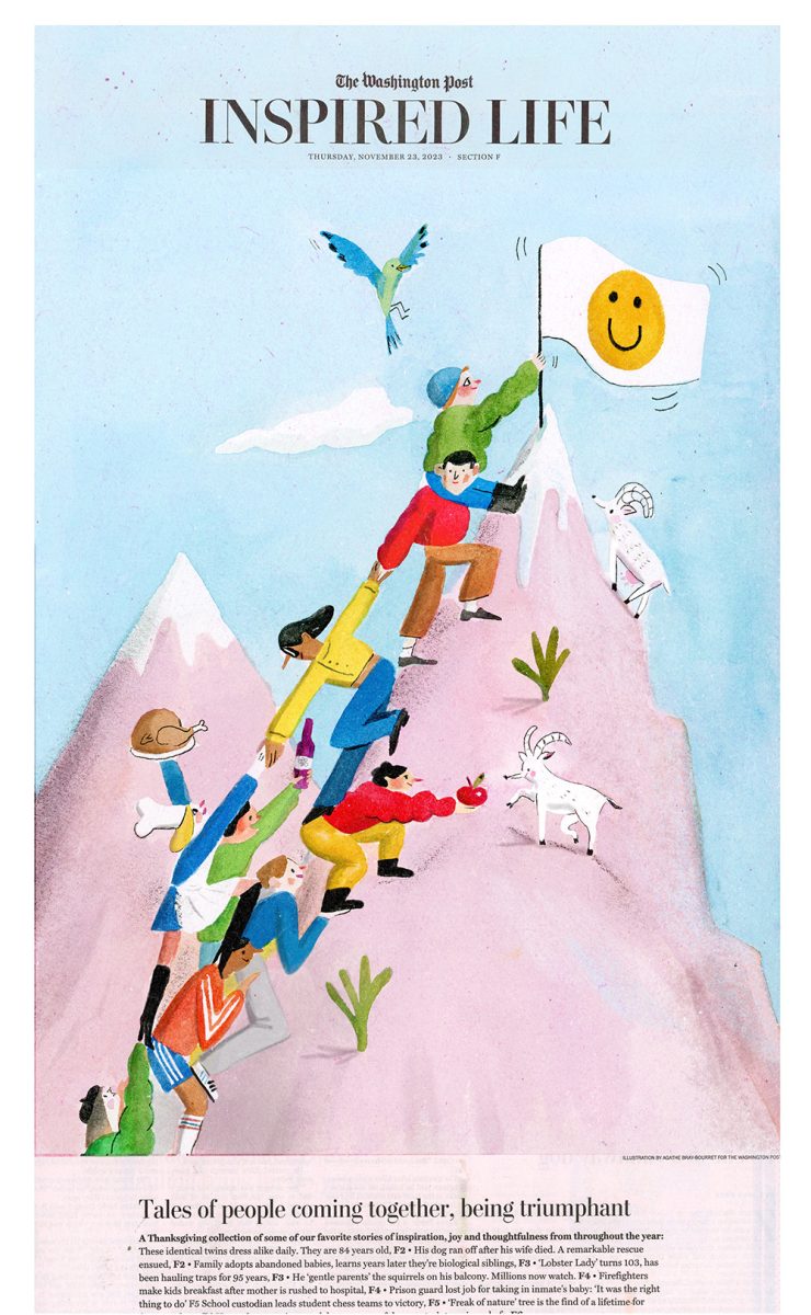Agathe B-B / Washington Post / Cover for the inspired life section - Agathe Bray-Bourret - Anna Goodson Illustration Agency