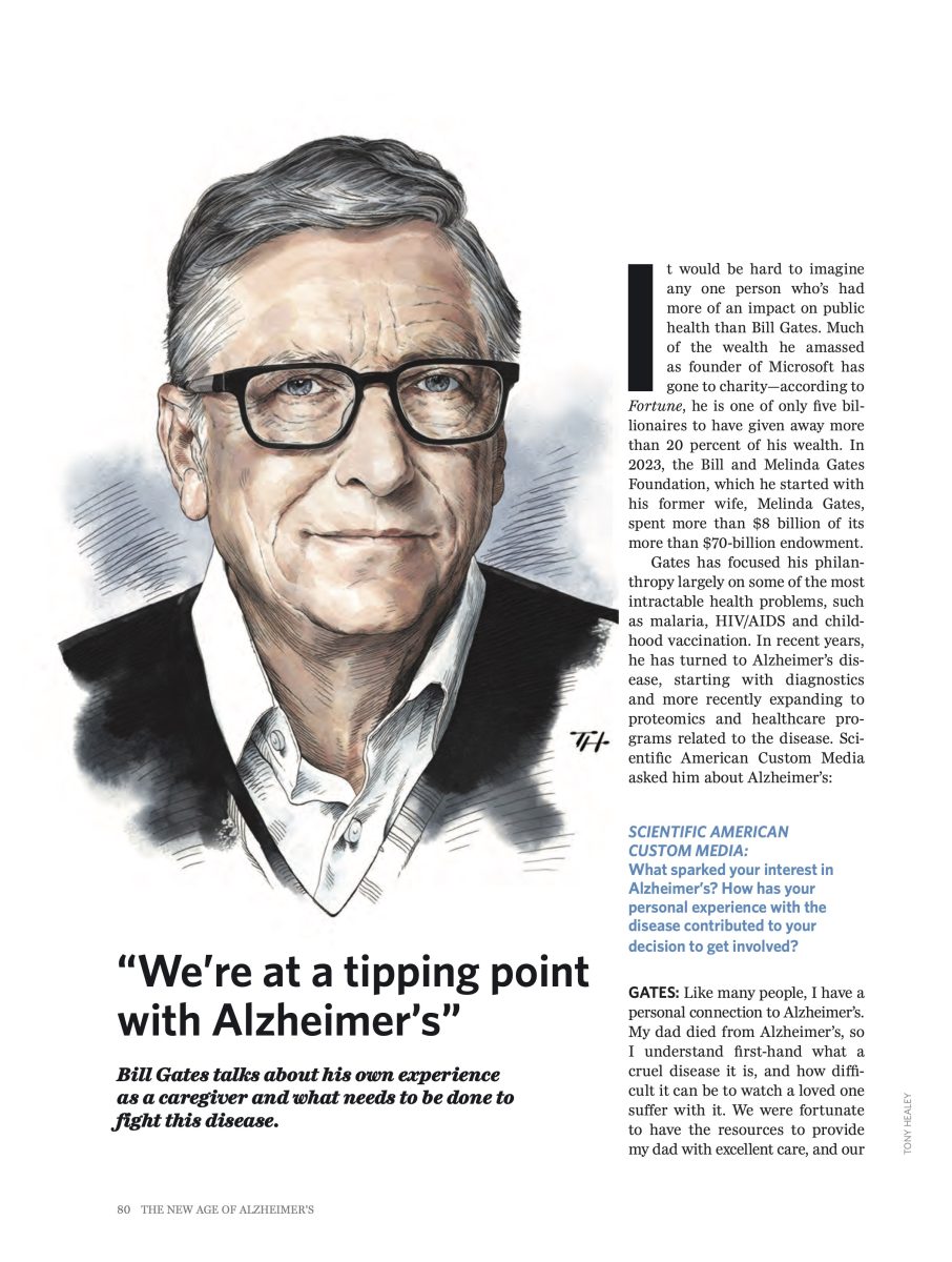 Scientific American/Bill Gates - Tony Healey - Anna Goodson Illustration Agency