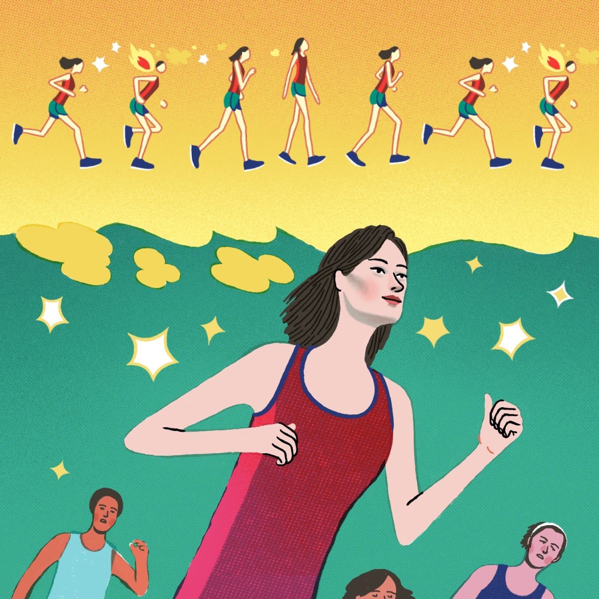 Outside Magazine / A runner being diagnosed with postural orthostatic tachycardia syndrome (POTS) - Martin Tognola - Anna Goodson Illustration Agency