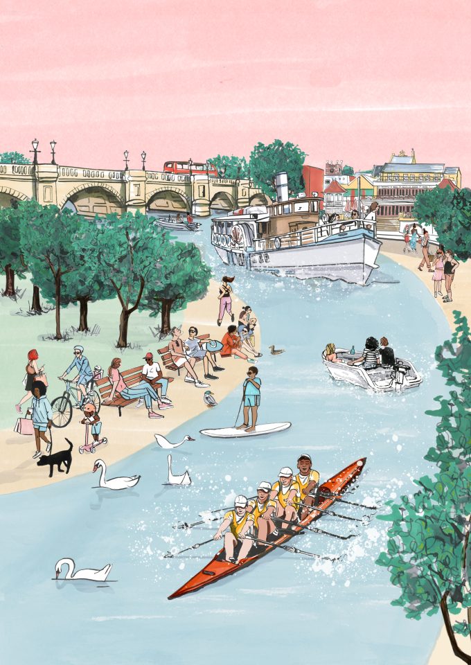 Clare Mallison / Once Upon A Town magazine / Cover illustrations