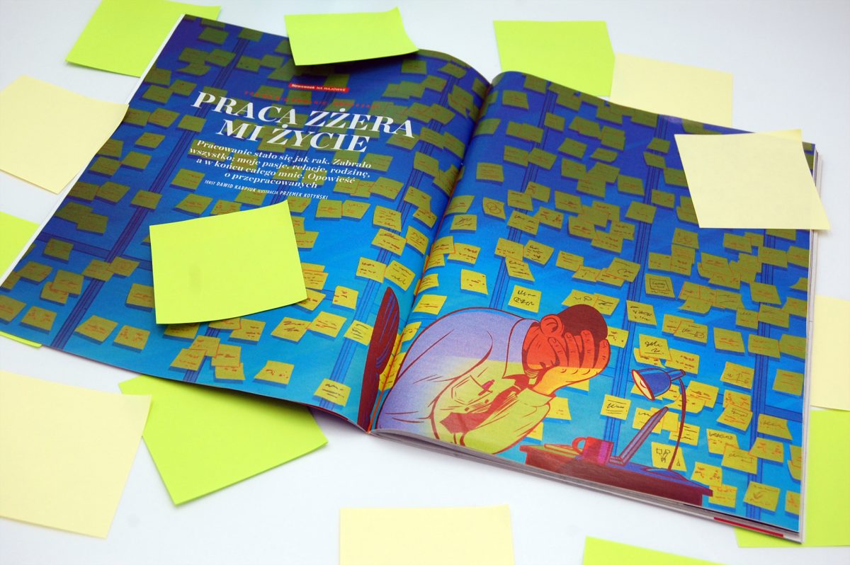 Newsweek PL / Society section in recent issue (17-18/2024) - Kotynski - Anna Goodson Illustration Agency