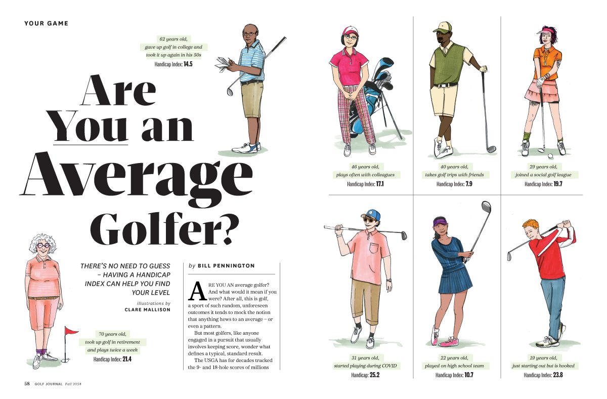 Golf Journal / Illustrated a feature for the fall issue - Clare Mallison - Anna Goodson Illustration Agency