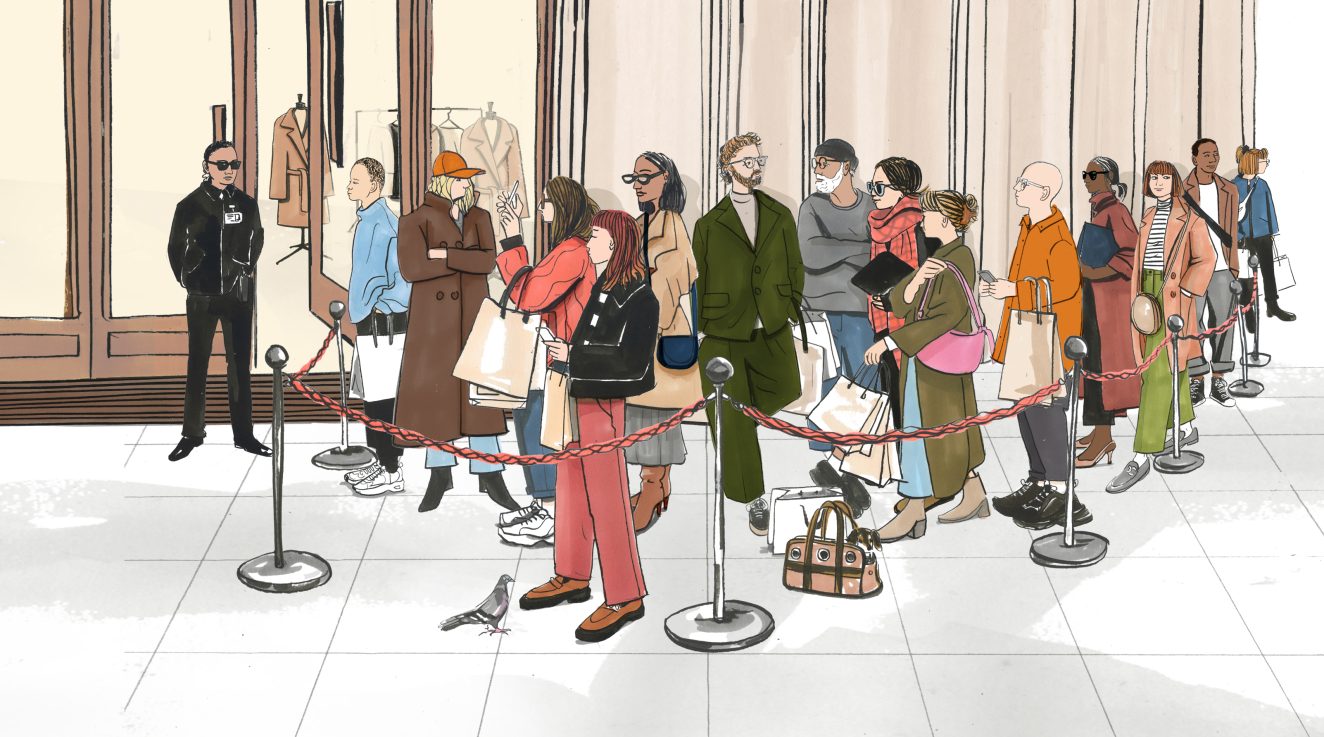 Clare Mallison / Financial Times Weekend / Why shoppers fall into line for luxury