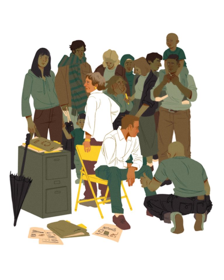 Marella Moon Albanese / The Boston Globe / Sunday book review illustration