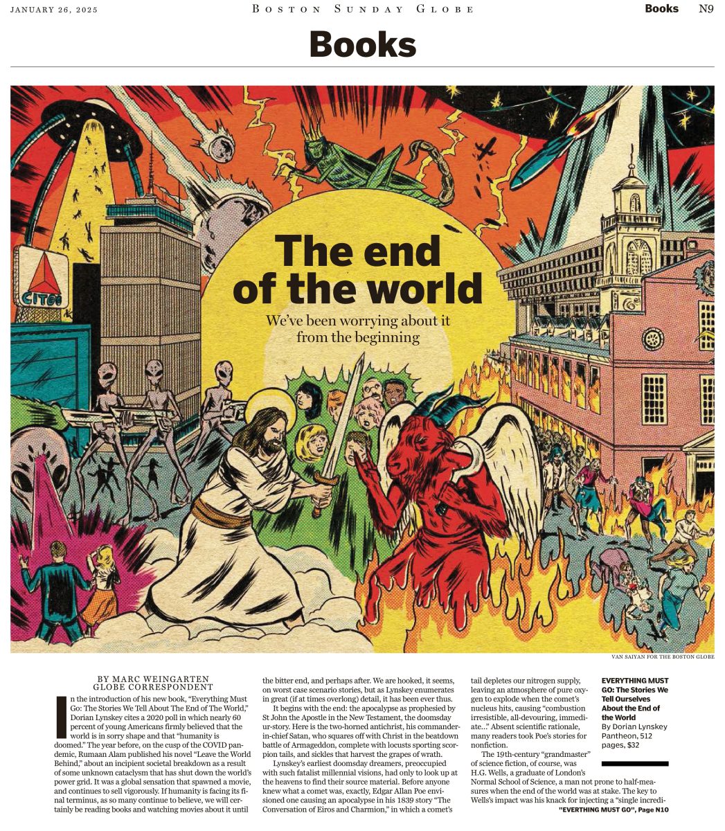 The Boston Globe / La fin du monde - Van Saiyan - Anna Goodson Agence d'illustration