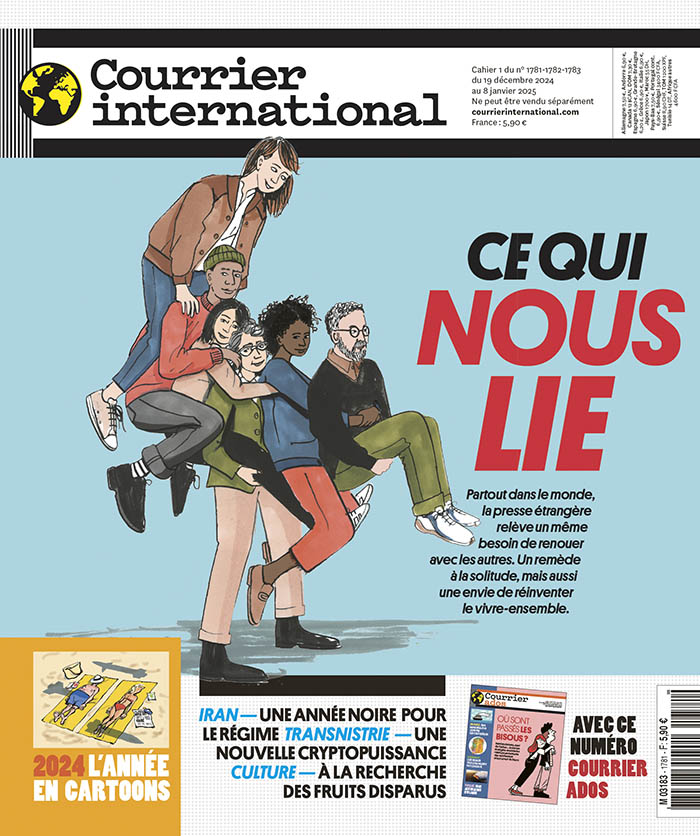 Courrier International / Cover illustration - Clare Mallison - Anna Goodson Illustration Agency