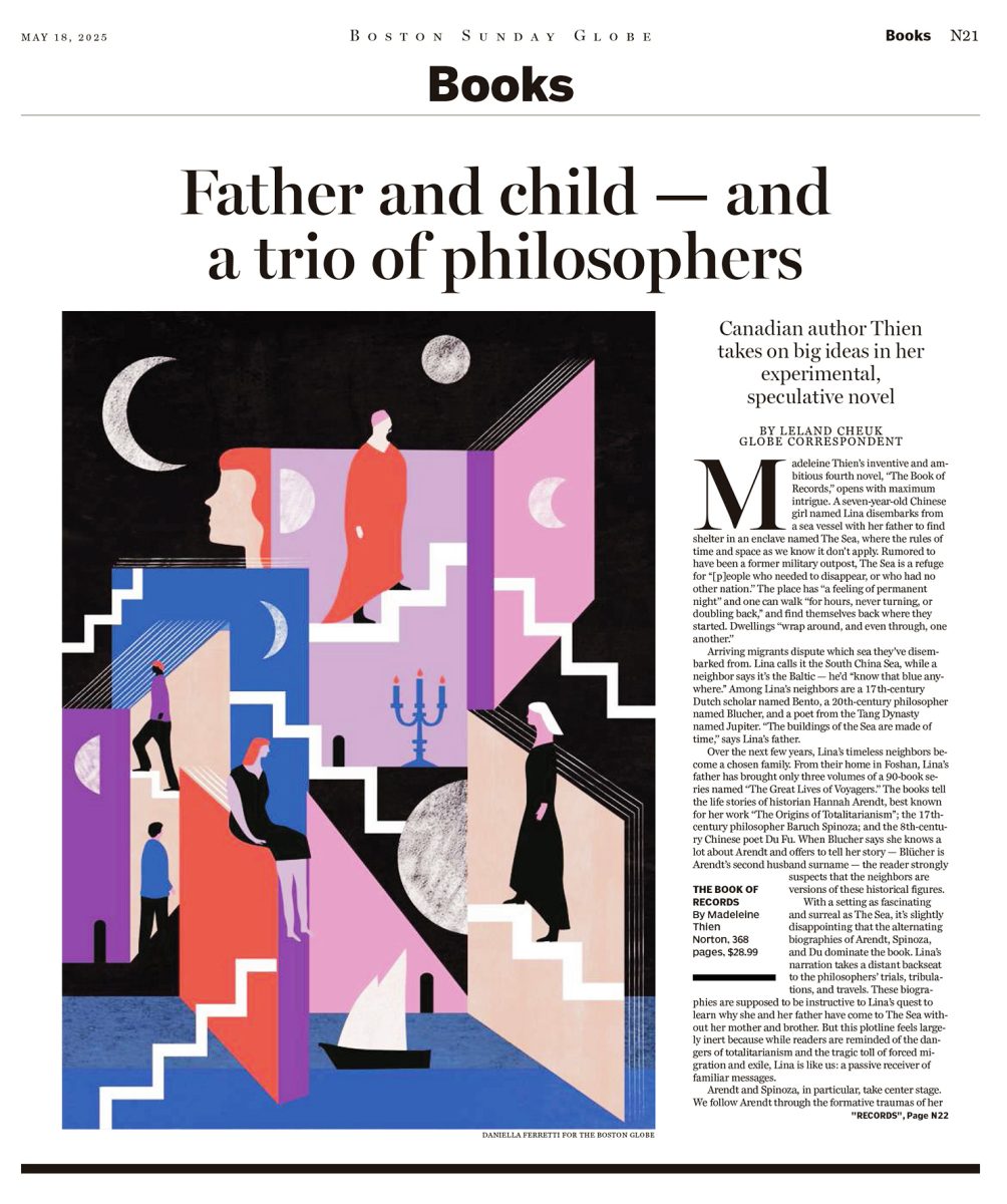 Boston Globe / La révision des Livres des Records - Daniella Ferretti - Anna Goodson Agence d'illustration