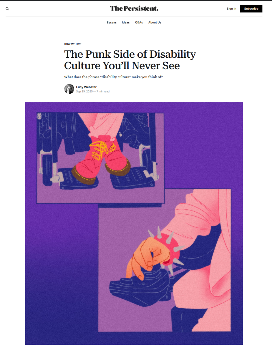 The Persistent / The Punk side of Disability Culture You’ll Never See - Marella Moon Albanese - Anna Goodson Illustration Agency