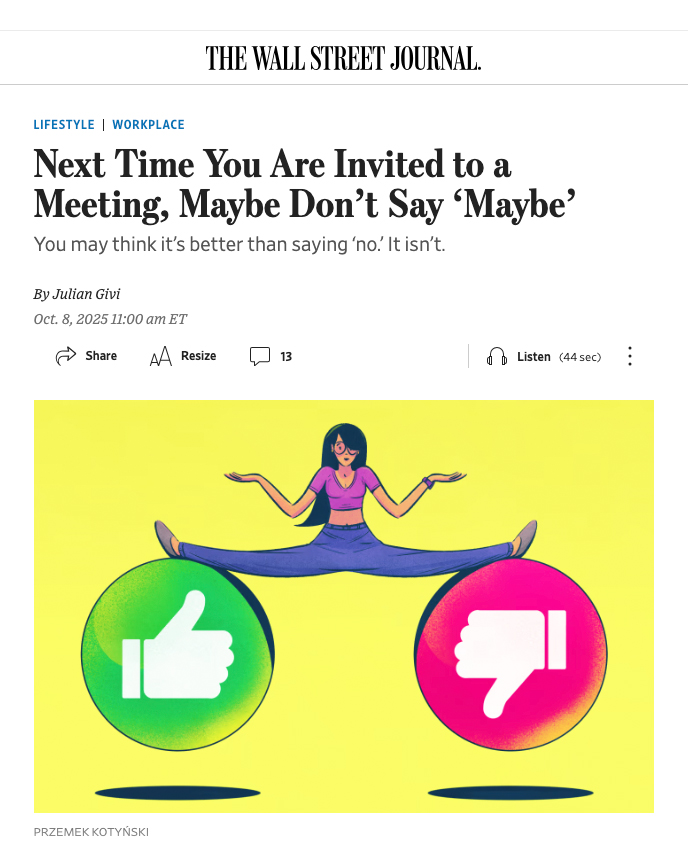 The Wall Street Journal / Maybe - Kotynski - Anna Goodson Illustration Agency
