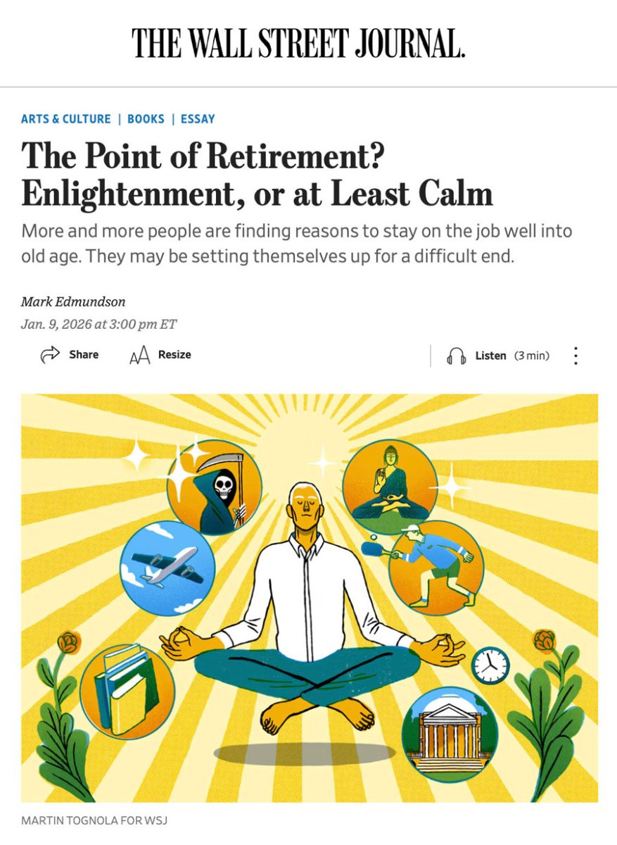 The Wall Street Journal / The Point of Retirement - Martin Tognola - Anna Goodson Illustration Agency