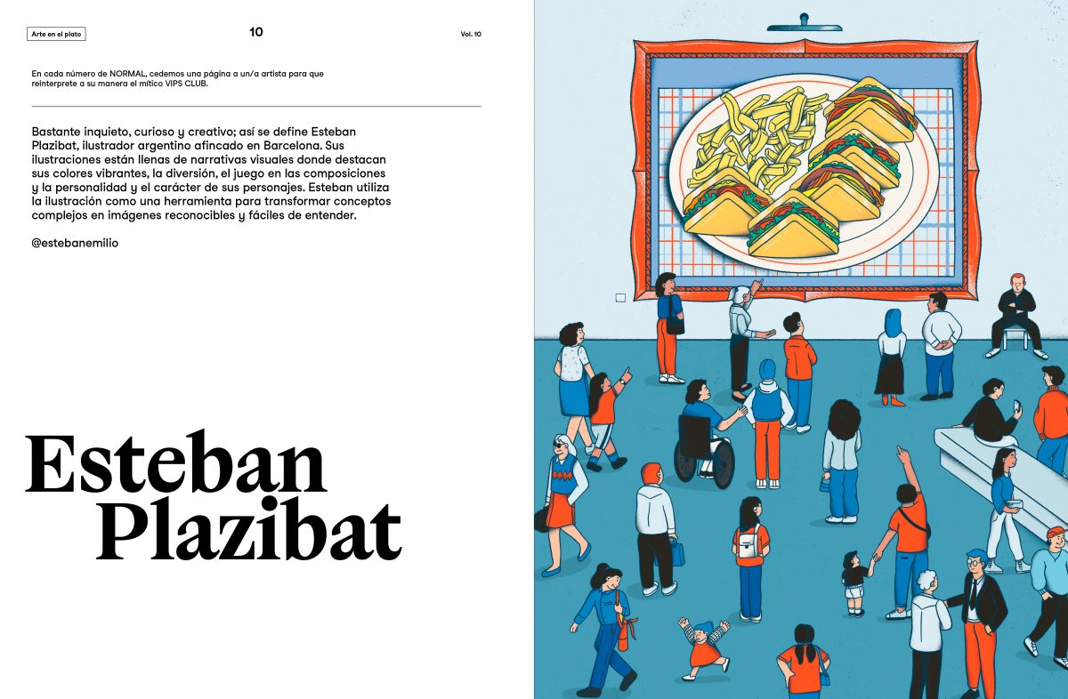 VIPS Spain / Edible art - Esteban Plazibat - Anna Goodson Illustration Agency