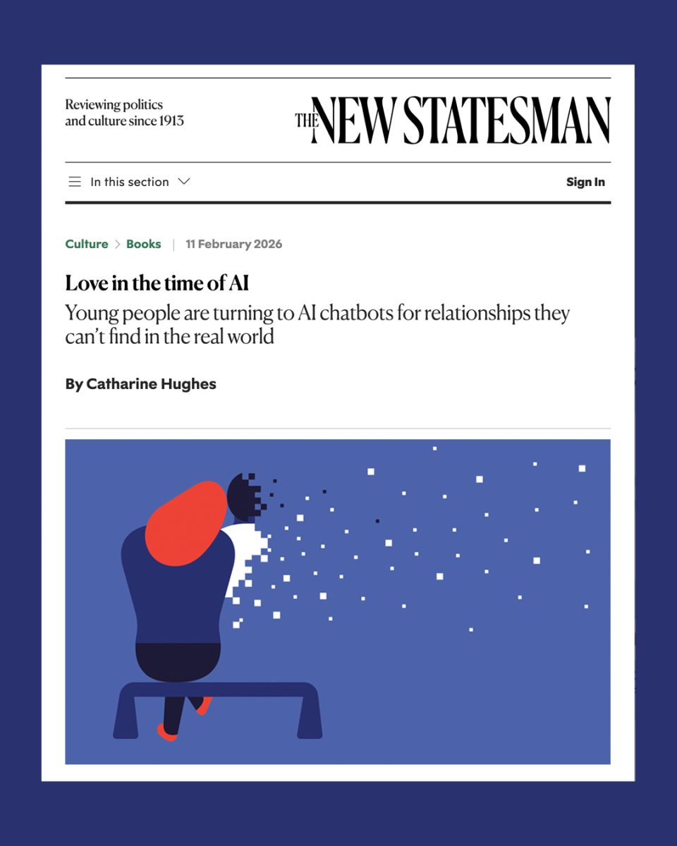 New Statesman / Love in the time of AI - Jennifer Tapias Derch - Anna Goodson Illustration Agency