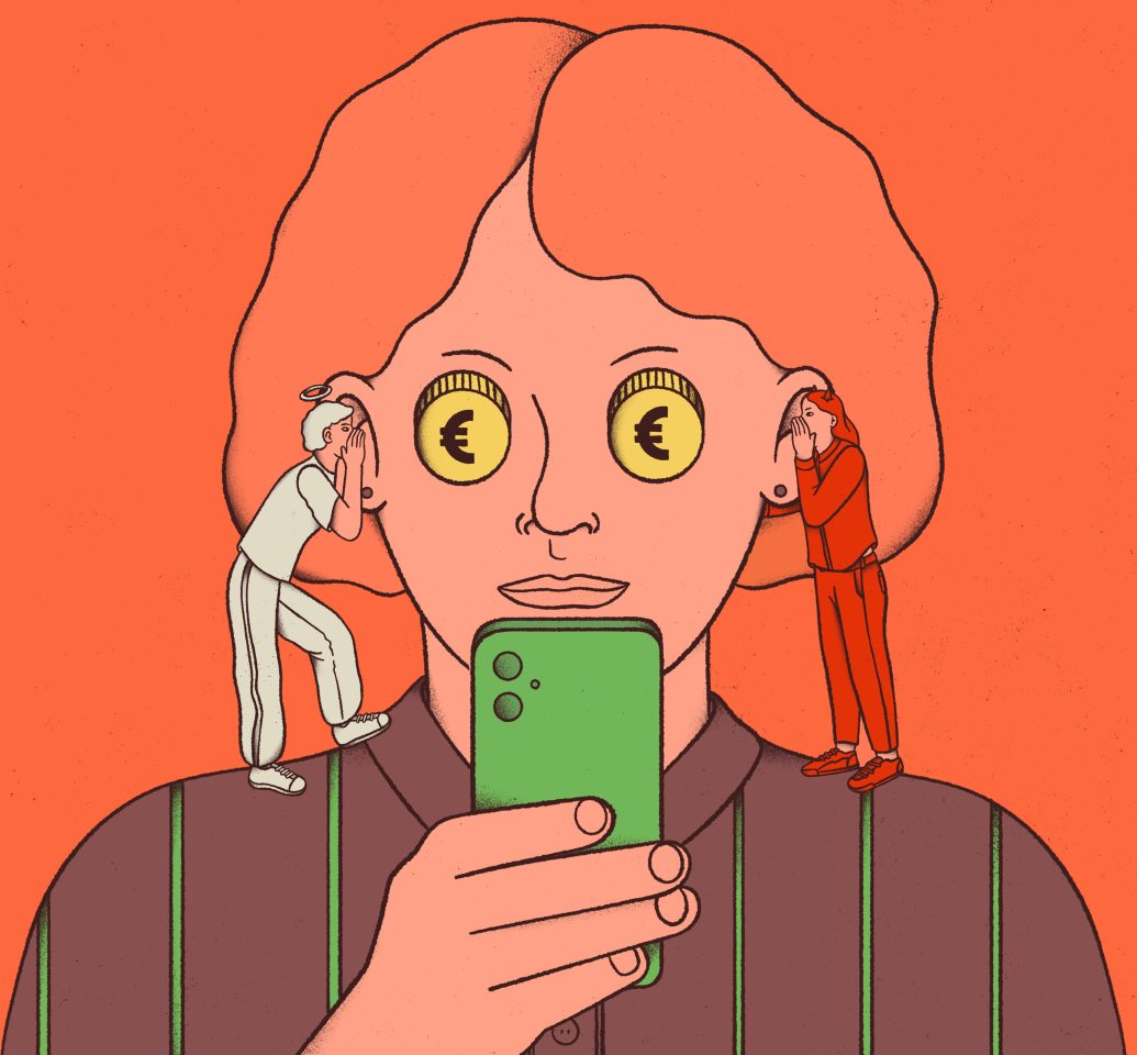 Illustration d'Esteban Plazibat, Les Echos - Article dans une revue | Article in a magazine.