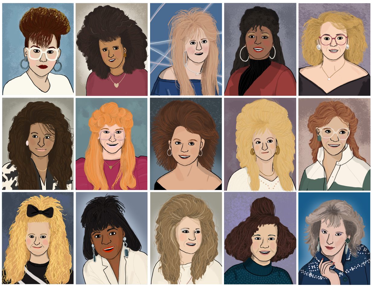 big hair card