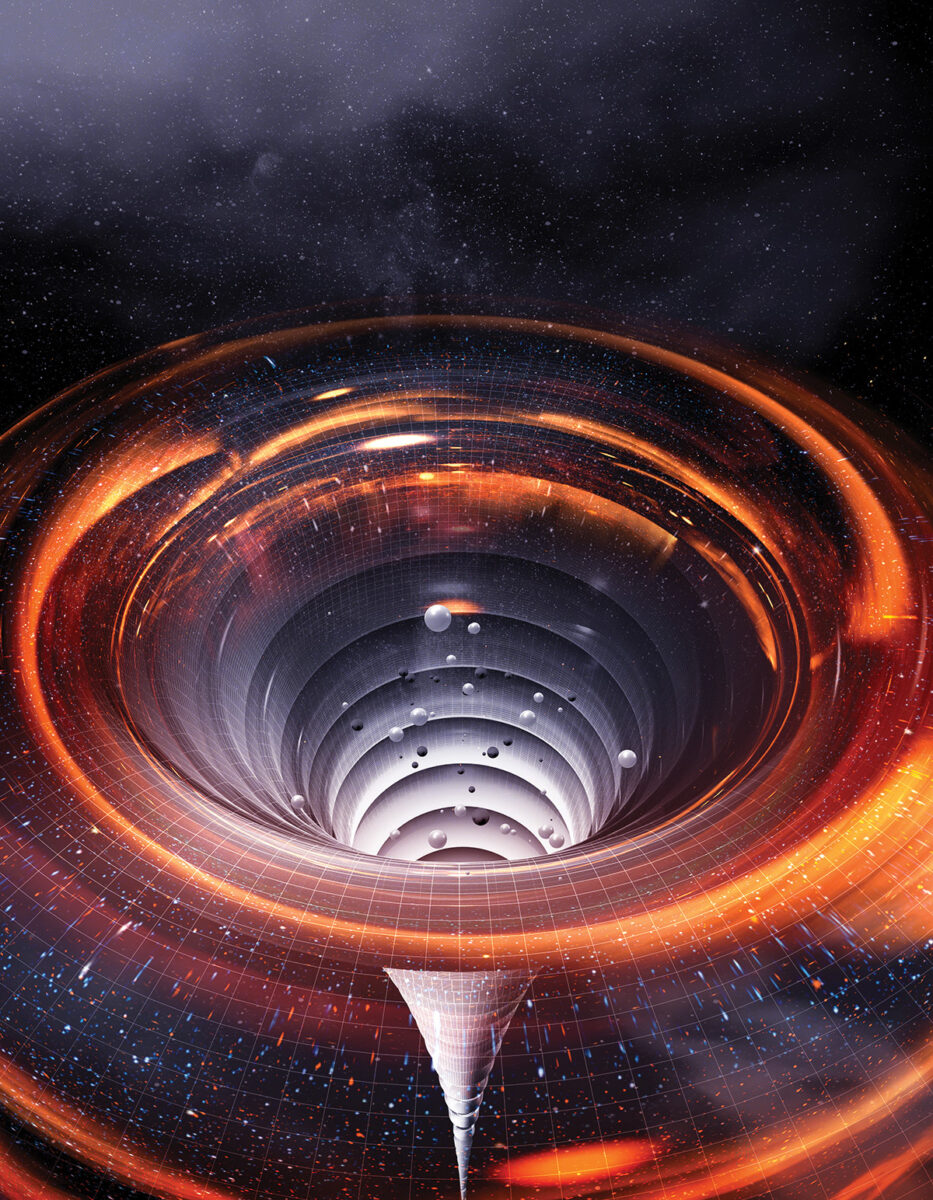 BBC Science Focus / Inside a Black Hole - Andy Potts - Anna Goodson Illustration Agency