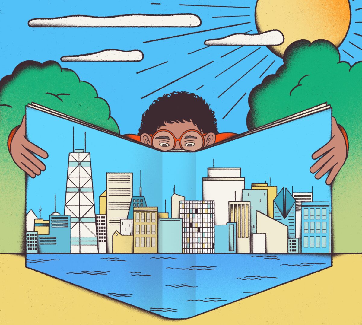 Chicago Magazine / Let’s Get Lit: Chicago’s Summer Reads - Esteban Plazibat - Anna Goodson Illustration Agency