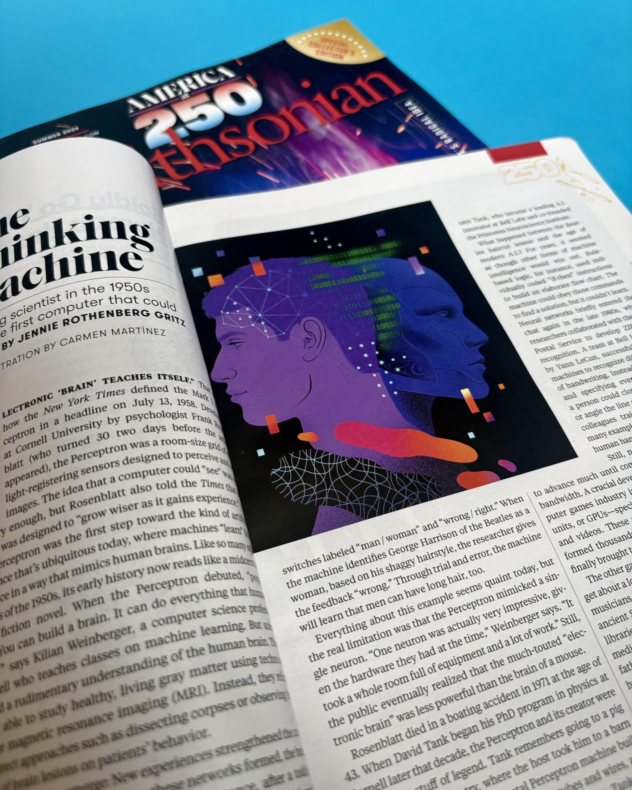 The Thinking Machine article in the Summer 2026 issue of Smithsonian magazine
