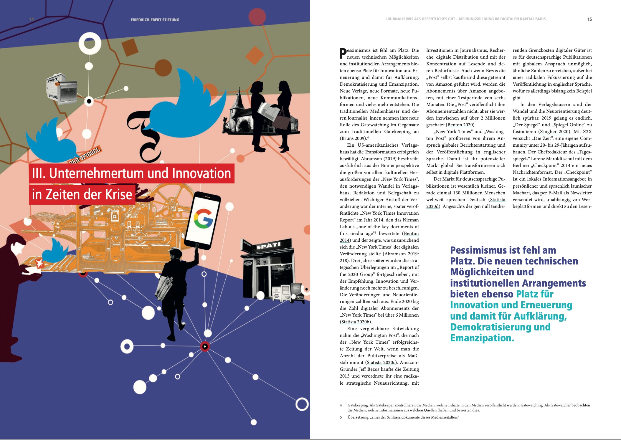 Belicta Castelbarco / Friedrich-Ebert-Stiftung / Le journalisme comme bien public : la formation de l’opinion dans le capitalisme numérique