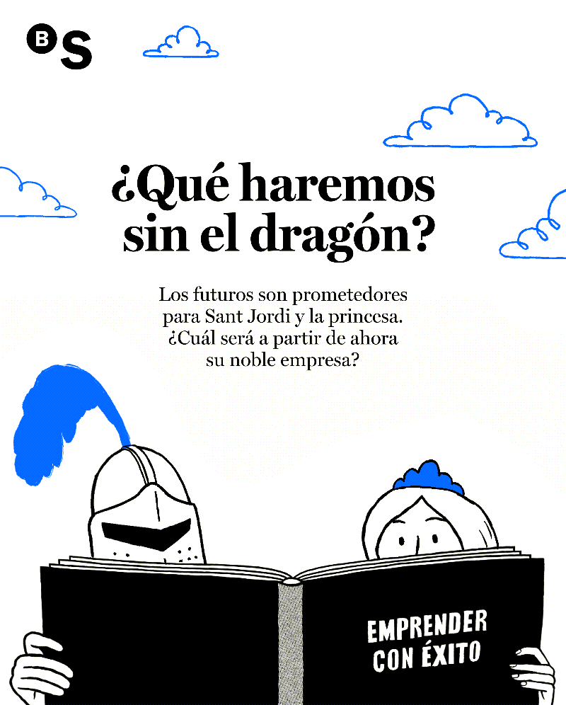 Oriol Villar Agency for Banc de Sabadell / What will we do without the dragon? - Martin Tognola - Anna Goodson Illustration Agency