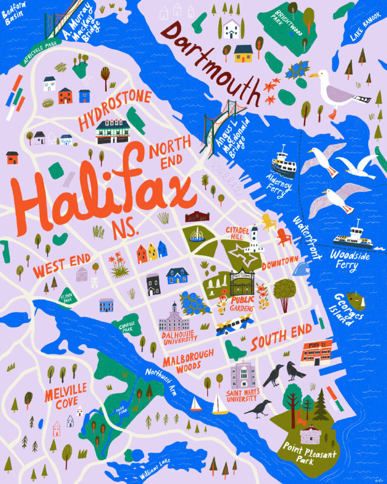 Alysha Dawn / Halifax Illustrated Map
