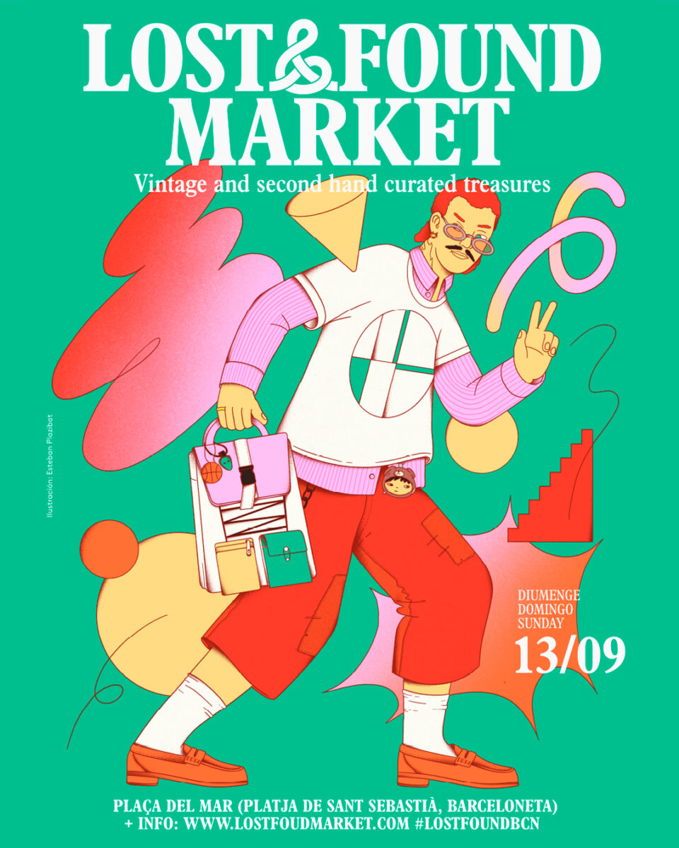 Lost & Found / Illustrations for the 2026 Lost & Found poster - Esteban Plazibat - Anna Goodson Illustration Agency