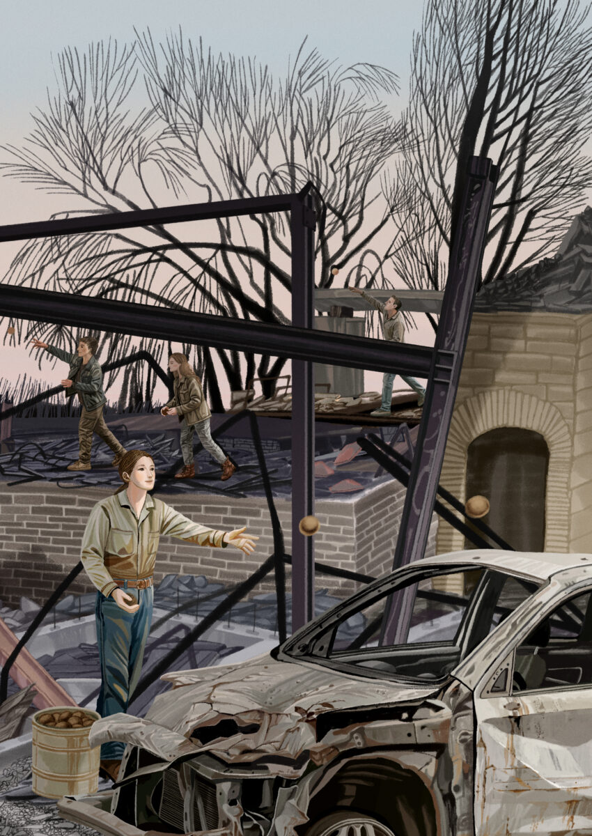 National Geographic / Can Wildflowers Heal the Toxic Mess the L.A. Fires Left Behind? - JiYeun Kang - Anna Goodson Illustration Agency
